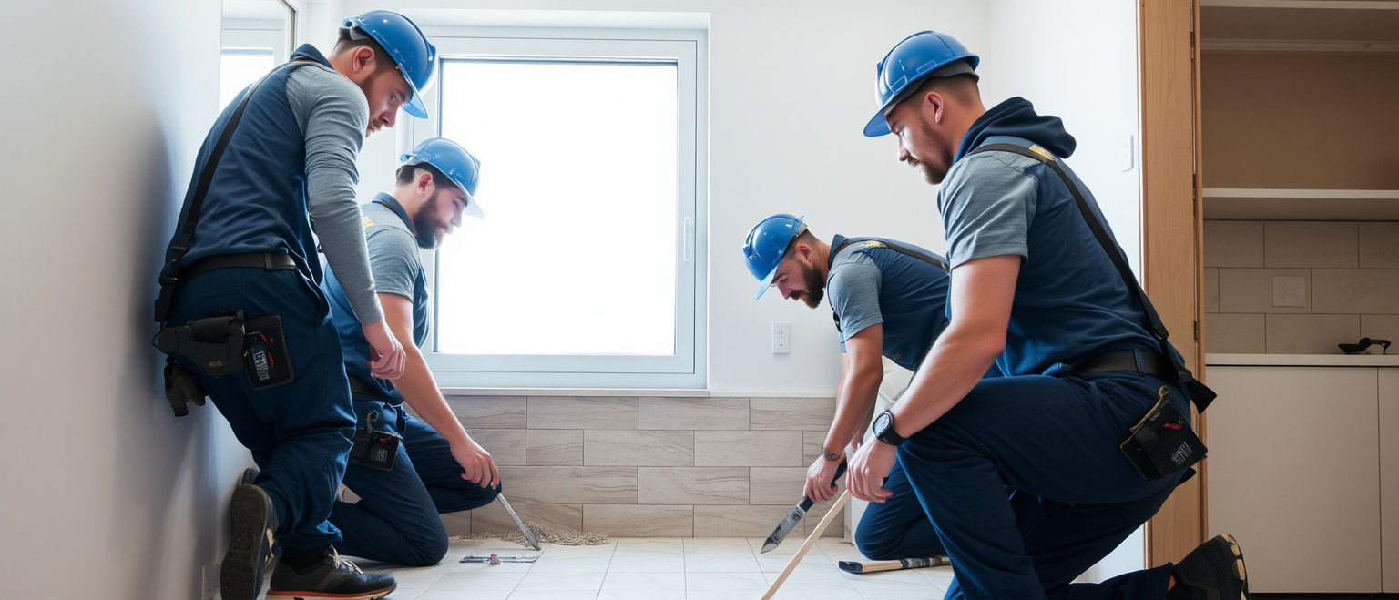 Construction Team Working